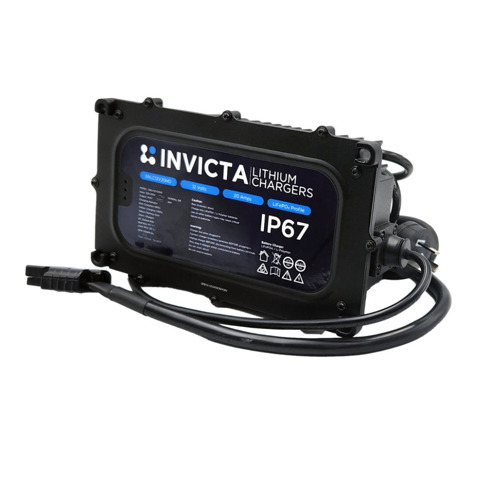 Invicta 12V Heavy Duty Charger Main Photo on a white background
