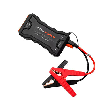 JS60 Jump Starter with black and red connector on a white background