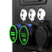 Journeyman Power System buttons on a black surface
