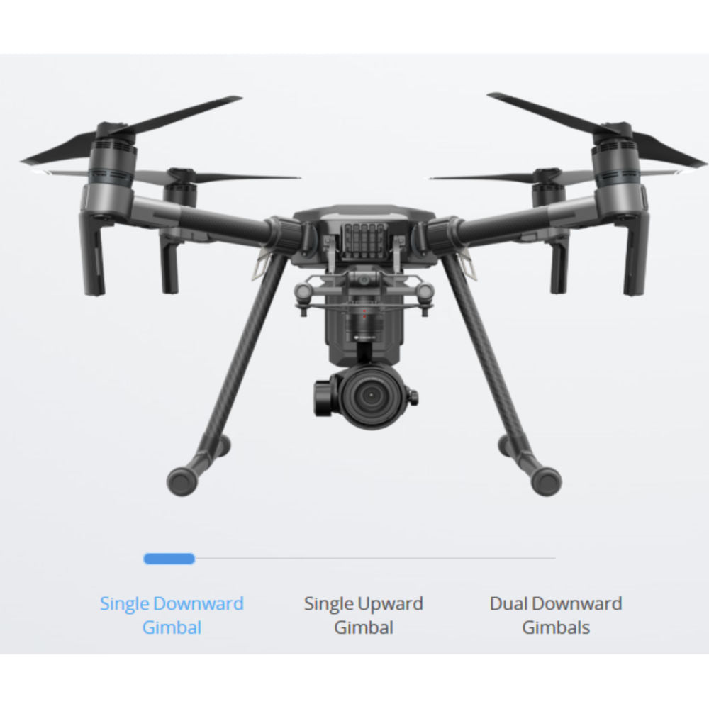 Matrica 210 RTK-G Industrial Drone Cameras single downward on a white background