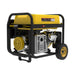 Maxwatt 12.5 kVA Open Frame Petrol Generator back and side view on white background