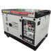 Maxwatt 13kVA Air Cooled Diesel Generator angled to the left on a white background