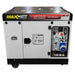 Maxwatt 15kVA Electric Start Diesel Generator front with brand name on top on a white background