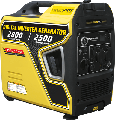 Maxwatt 2.8 kVA Inverter Generator Photo angled to the right