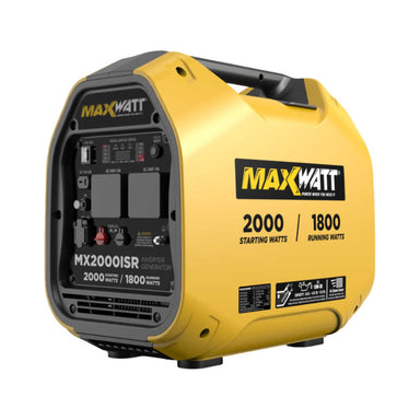 Maxwatt 2000W Portable Inverter Generator Main Photo on a white background