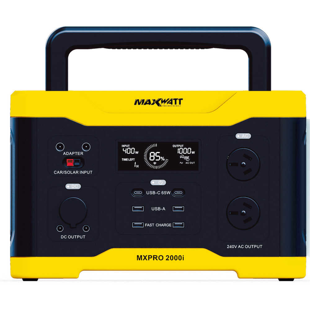 Maxwatt 2000W Portable Power Station Main Photo on a white background