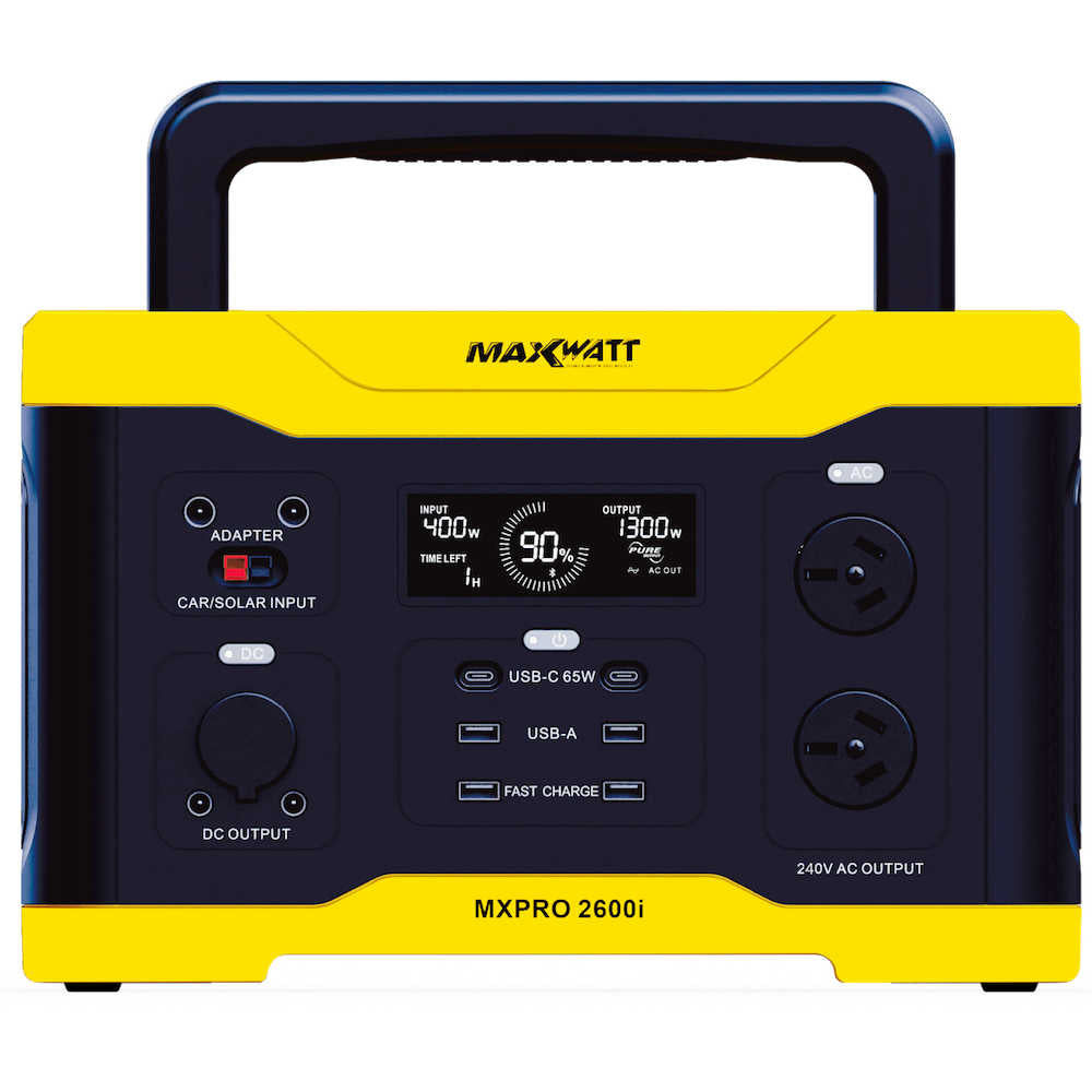 Maxwatt 2600W Portable Power Station Main Photo on a white background