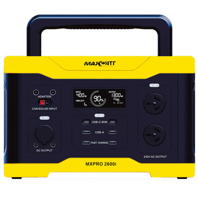 Maxwatt 2600W Portable Power Station Main Photo on a white background