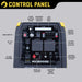Maxwatt 3.8 kVA Inverter Generator control panel infograph
