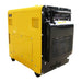 a yellow Maxwatt 5000W Auto Start Diesel Generator angled to the left on a white background