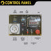 Maxwatt 6 kVA Electric Start Diesel Generator Control panel infographic