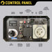 Maxwatt 6 kVA Inverter Generator control panel infographic
