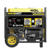Maxwatt 7500W Petrol Generator side view on a white background