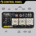 Maxwatt 9 kVA Inverter Generator Control Panel parts in the photo.
