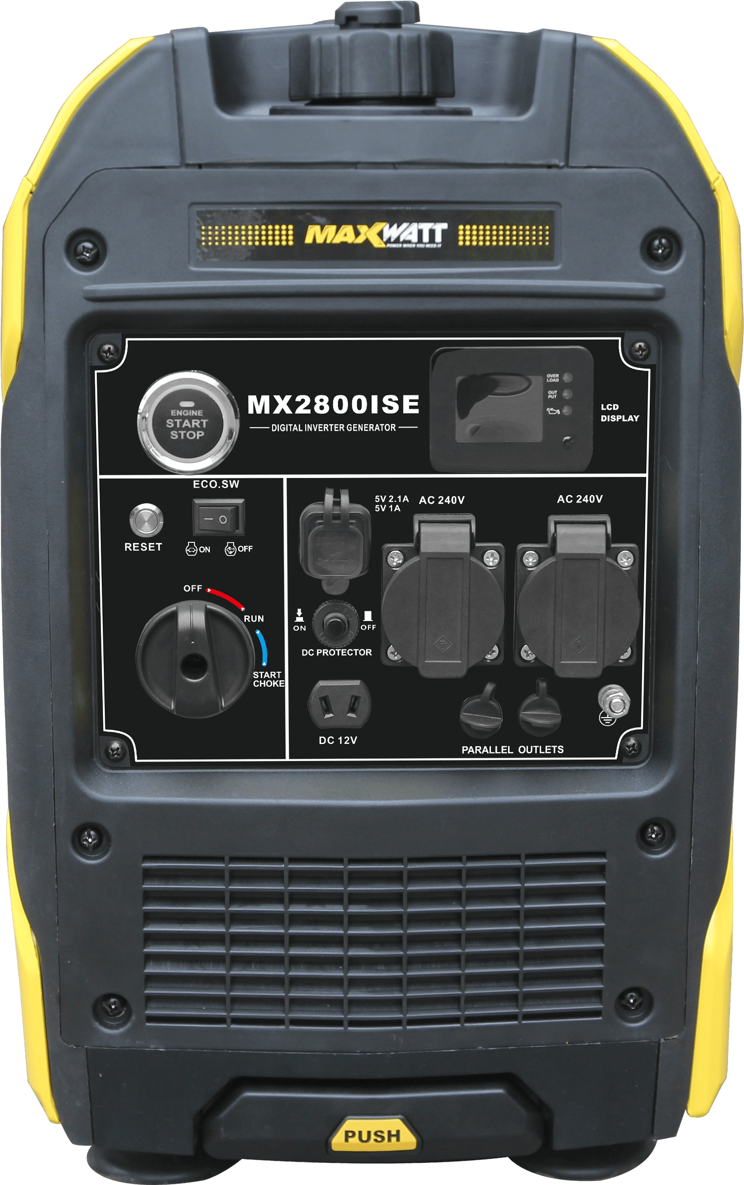 Maxwatt MX2800ISE Front Photo on a transparent background