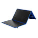 A photo of a MyCOOLMAN 100W Flexible Solar Blanket folded in white background