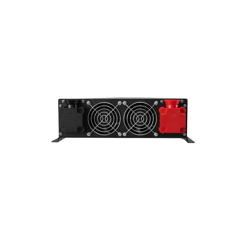 In the image a MyCOOLMAN 2000W Pure Sine Wave Power Inverter Fans outlets in white background