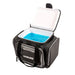 MyCOOLMAN Duffel bag Open with the Blue strainer on the photo on a white background