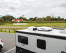 A photo of a MyCoolMan 3KW Roof Top Air Conditioner on the roof of a caravan.