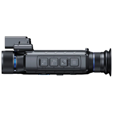 Pard Leopard 640 35mm thermal monocular top view on a white background.