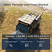 Renogy 400W Portable Solar Blanket dimension infographic