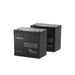 Renogy Core Mini 12V 100Ah Lithium Battery two batteries on a white background