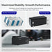 A photo showing the feature of Renogy Pro 12v 200ah battery Maximized Stabiliy and smart performance.