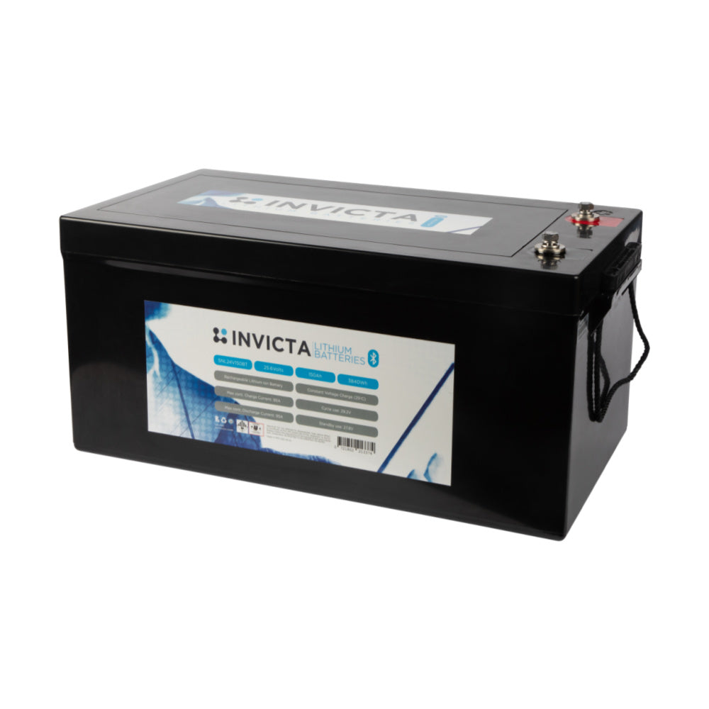 SNL24V150BTInvicta 24V Lithium Battery on a white background