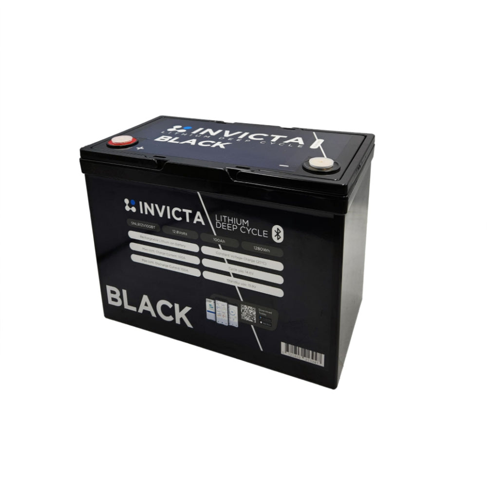 SNLB12V100BT Invicta Black 12V on a white background