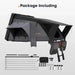 San Hima Jervis Hard shell Tent Package contents on a white background