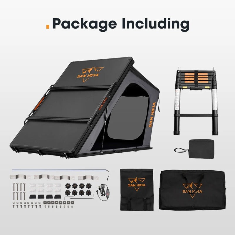 San Hima Kalbarri 2 Hard shell Tent Package Inclusions on a white background