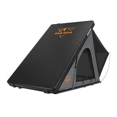 A photo of a San Hima Kalbarri Lite Roof Top Tent on a slight angle.