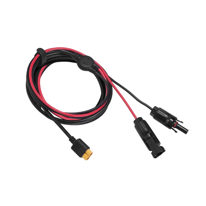 Solar to XT60 Charging Cable on a transparent background