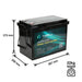 Tistar 12V 200Ah Lithium Battery Dimenisions