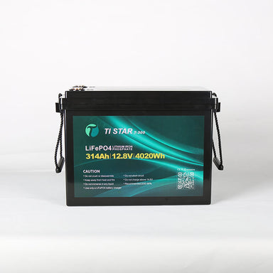 Tistar 12V 314Ah Lithium Battery Front on a white background