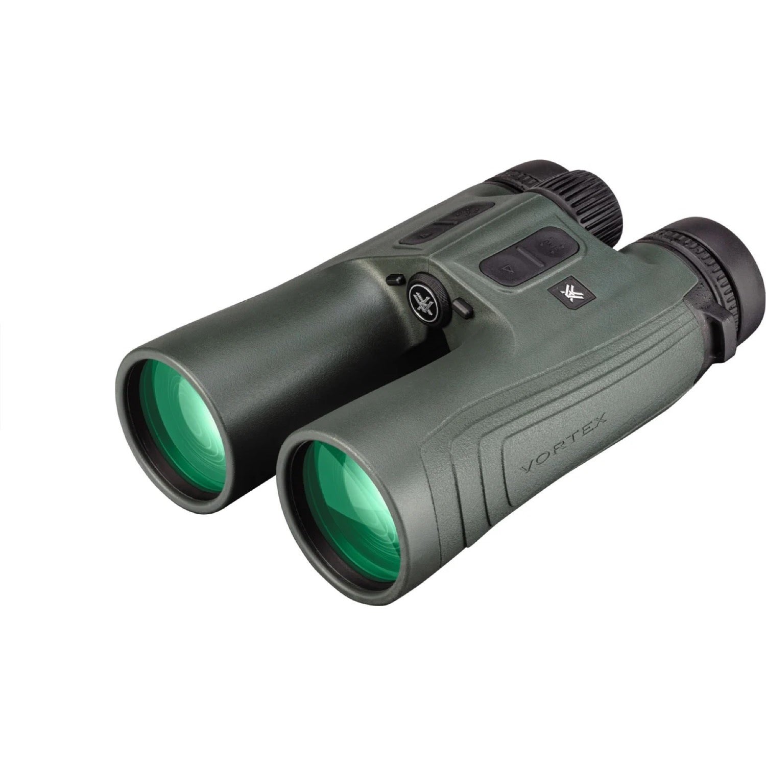 Vortex Talon HD 10K 12x50 rangefinding binoculars angled opposite side view