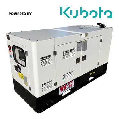 Welling & Crossley 25kVA 90L Industrial Diesel Generator on a white background