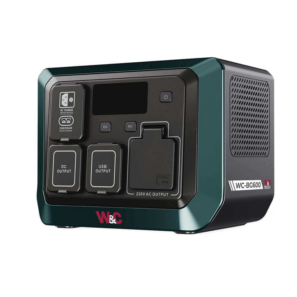 Welling & Crossley 600W Portable Power Station on a white background