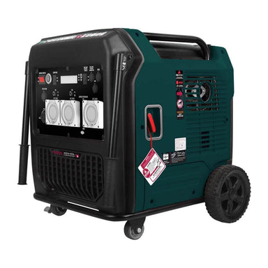 Welling & Crossley 9000W Electric Start Portable Inverter Generator slightly angled on a white background