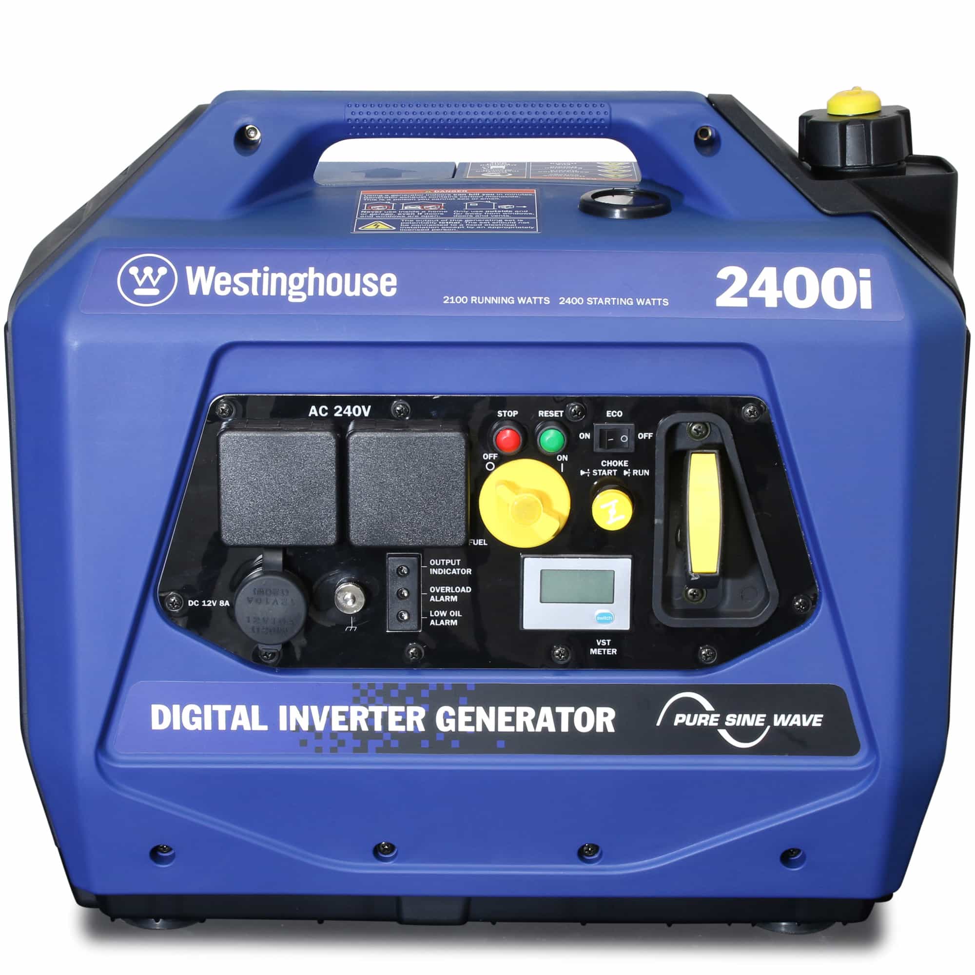 Westinghouse WP WHXC2400i Inverter Generator front in white background