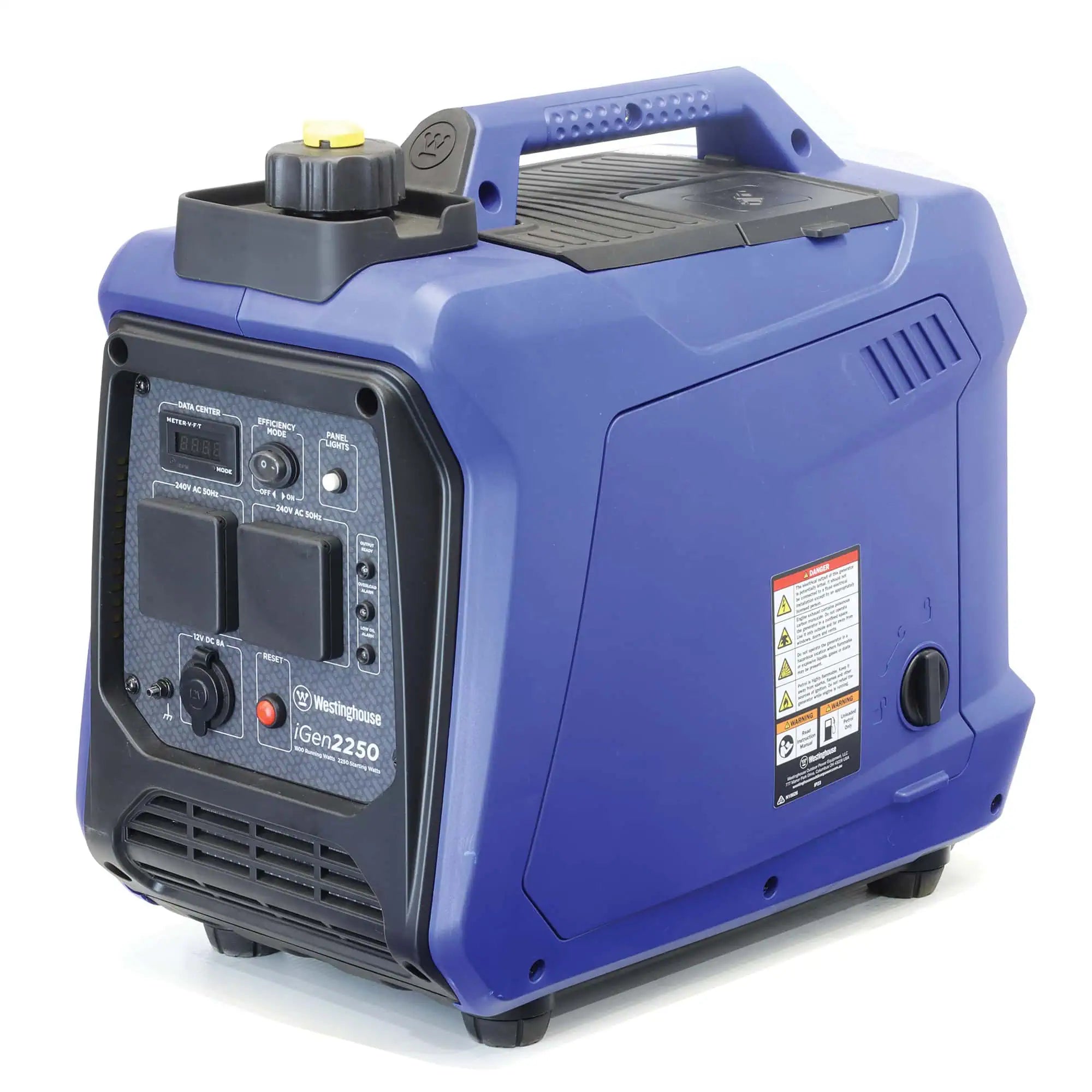 Westinghouse WP iGen 2250 Inverter Generator Back in white background