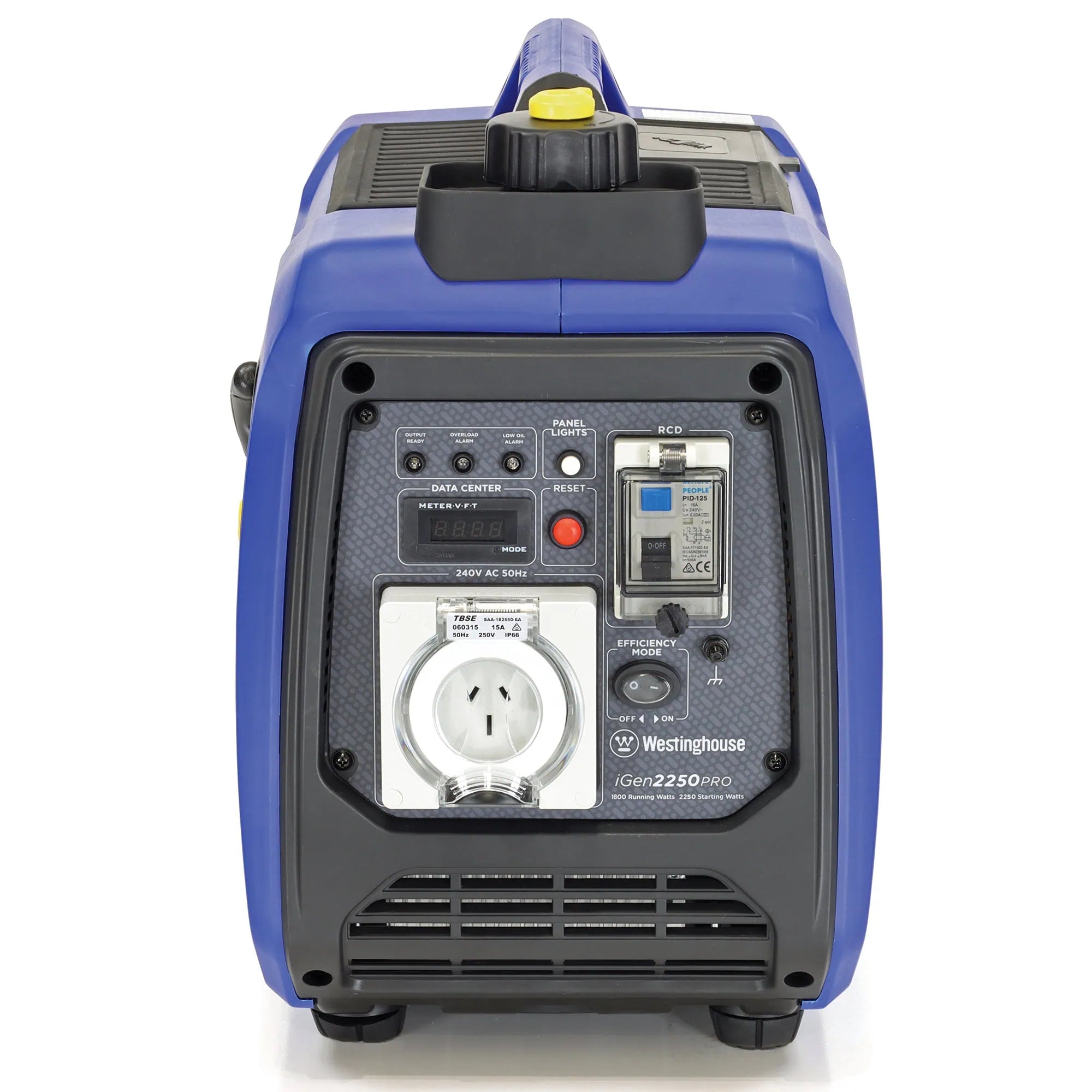 Westinghouse WP iGen 2250 Pro Inverter Generator Center in white background