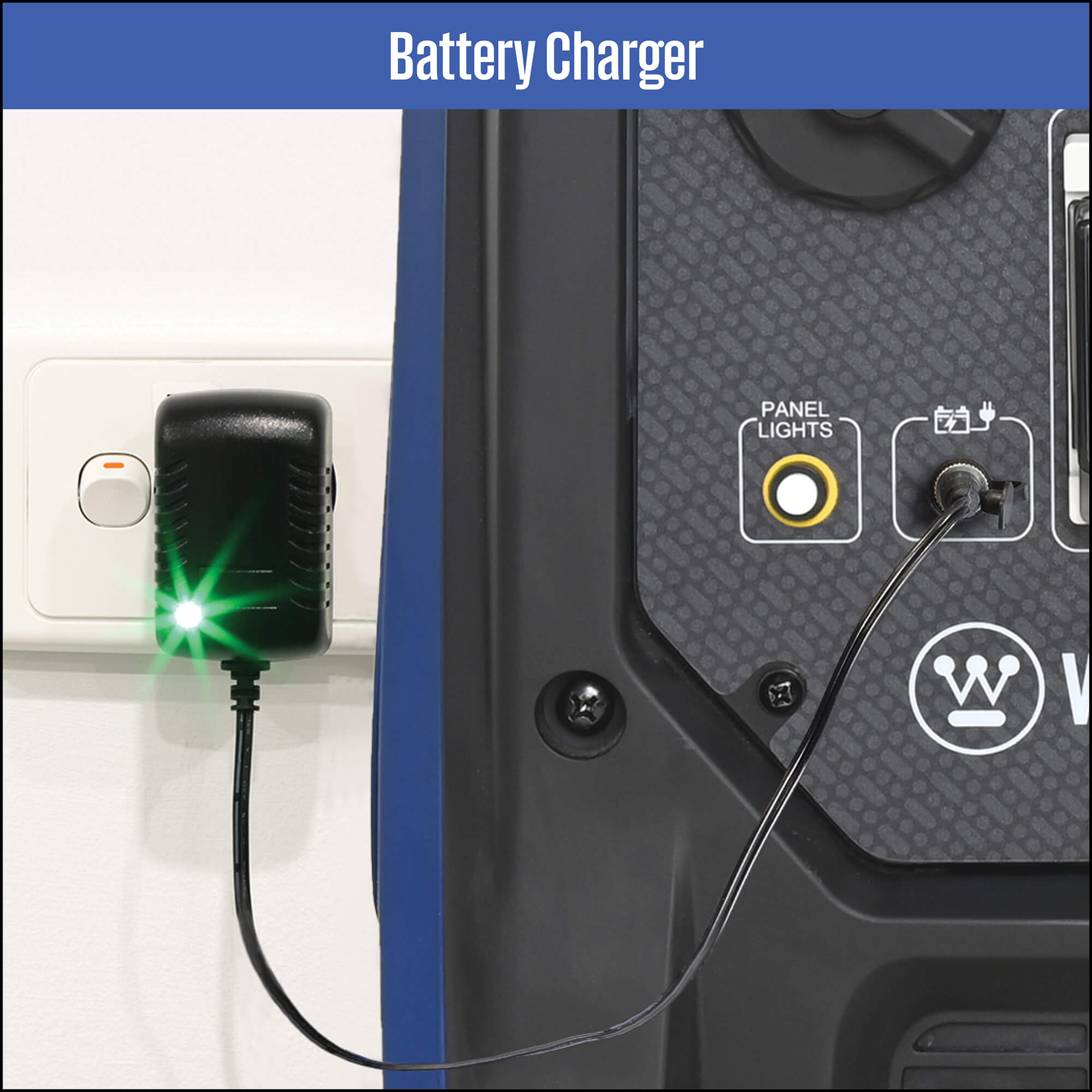 Westinghouse WP iGen 4750 Pro Inverter Generator Battery Charger in the white background
