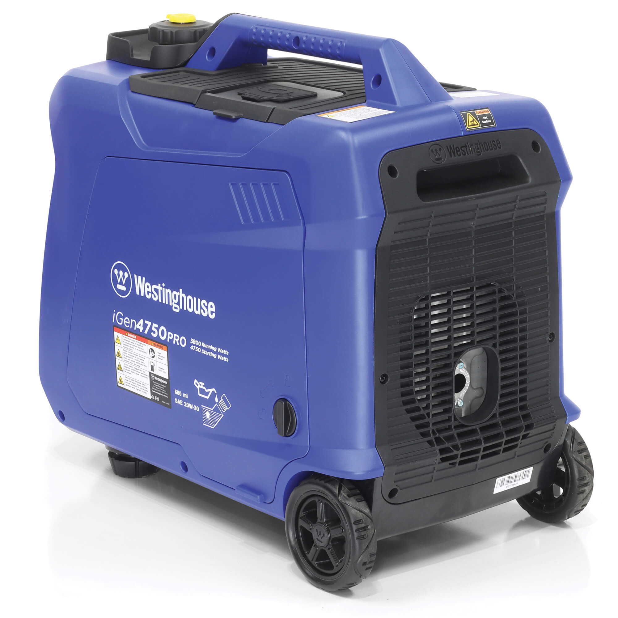 Westinghouse iGen 4750 Pro Generator Right Rear in white background