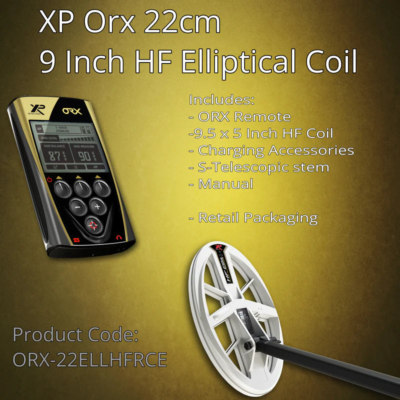 XP ORX Metal Detector Bundle Infograph with package contents info
