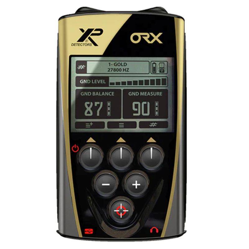 XP ORX metal detector on a white background