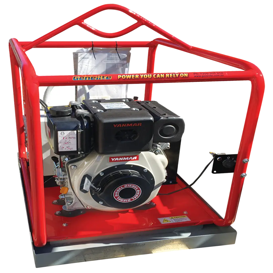Yanmar GYD3500E-MS 4.5kVA Mine Spec Diesel Gen main photo on a transparent background