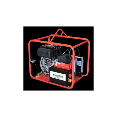 Yanmar GYD5000E-MS 6.5kVA Mine Spec Diesel Generator Slightly Angled Photo on a white and black background