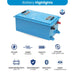 Amptron 48V 78Ah lithium battery features with Bluetooth BMS and IP67 protection