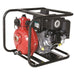 Bianco Vulcan BIA-HP15ABS fire pump with red pump housing and black roll frame on a white background